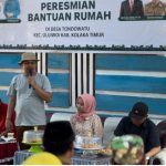 Bupati Kolaka Timur Resmikan Bantuan Rumah Di Tondowatu