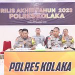 Gelar Press Release Akhir Tahun 2023, Kapolres Kolaka Paparkan Hal Ini