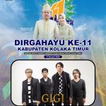 Peringati HUT Ke-11, Band GIGI Bakal Guncang Masyarakat Kolaka Timur