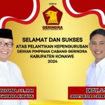 Menyala! Selain Terima B1 KWK, Harmin Ramba Juga Diamanahkan Nahkodai Partai Gerindra Konawe