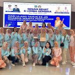 HUT Ke-25, DWP Koltim Rangkaikan Senam Sehat Dan Lomba Gembira