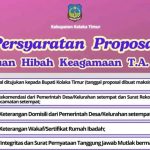 Pemkab Koltim Umumkan Pengajuan Proposal Bantuan Hibah Keagamaan, Ini Syaratnya