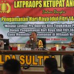 Polda Sultra Gelar Latpraops Ketupat Anoa Untuk Pengamanan Idul Fitri 1446 H