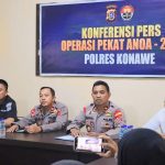 Selama Operasi “Pekat Anoa 2025”, Jajaran Polres Konawe Berhasil Ungkap 17 Kasus