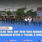 Peringatan Harkitnas Ke-117, Kapolres Koltim Berikan Penghargaan Kepada 27 Personil Berprestasi