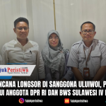 Respon Bencana Longsor Di Uluiwoi, Pemda Koltim Temui Anggota DPR RI Dan BWS Sulawesi IV Kendari