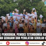 Peduli Pendidikan, Pemdes Tetembomua Konawe Bagikan Seragam Sekolah Gratis