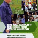 Bupati Konawe Selatan Resmi Menutup Pekan Olahraga HUT RI ke-80 Tingkat Kecamatan Moramo Utara
