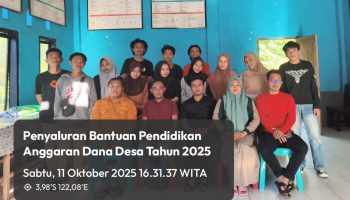 Bangun Masa Depan Warganya, Pemdes Meraka Salurkan Bantuan Pendidikan Kepada 12 Penerima Manfaat