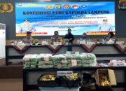 Polda Lampung Berhasil Ungkap Jaringan Peredaran Narkotika Lintas Provinsi, BB Dalam Jumlah Besar