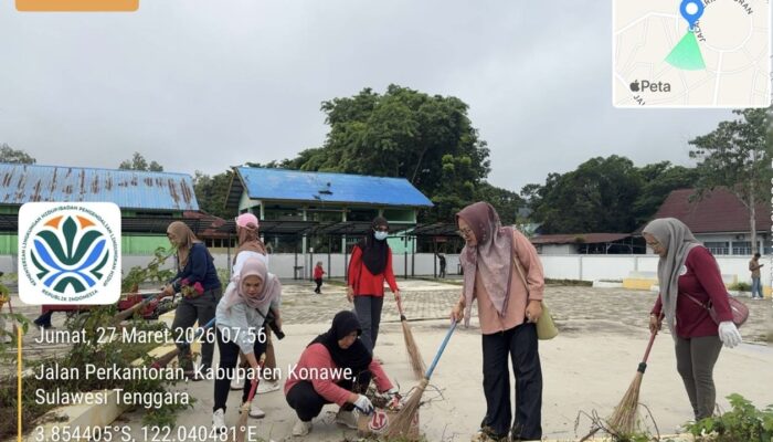Lagi! DLH Konawe Laksanakan Gerakan Indonesia Asri, Fokus Di Taman Wisata Kuliner