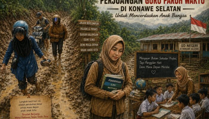 Jalan Berlumpur, Pengabdian Guru PPPK-PW Tak Pernah Luntur