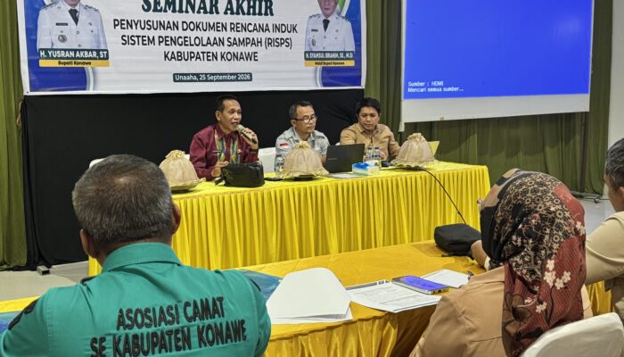 Tuntaskan Seminar Akhir RISPS, DLH Konawe Siapkan Fondasi Regulasi Pengelolaan Sampah Berkelanjutan