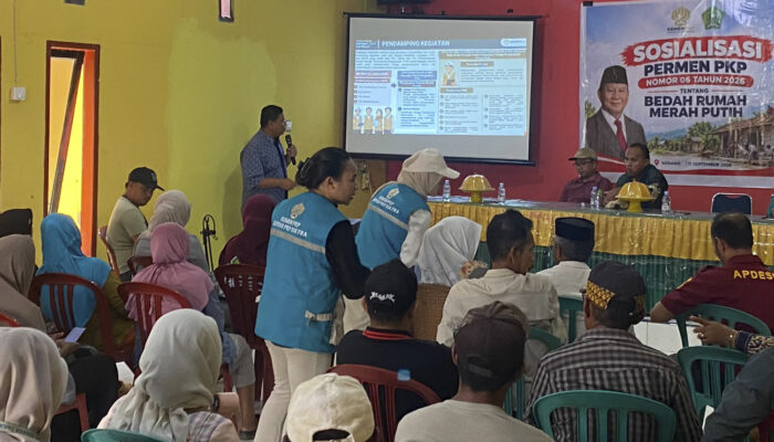 Pemdes Bajo Indah Konawe Fasilitasi Sosialisasi Aturan Baru Bedah Rumah Dari Kementerian PKP